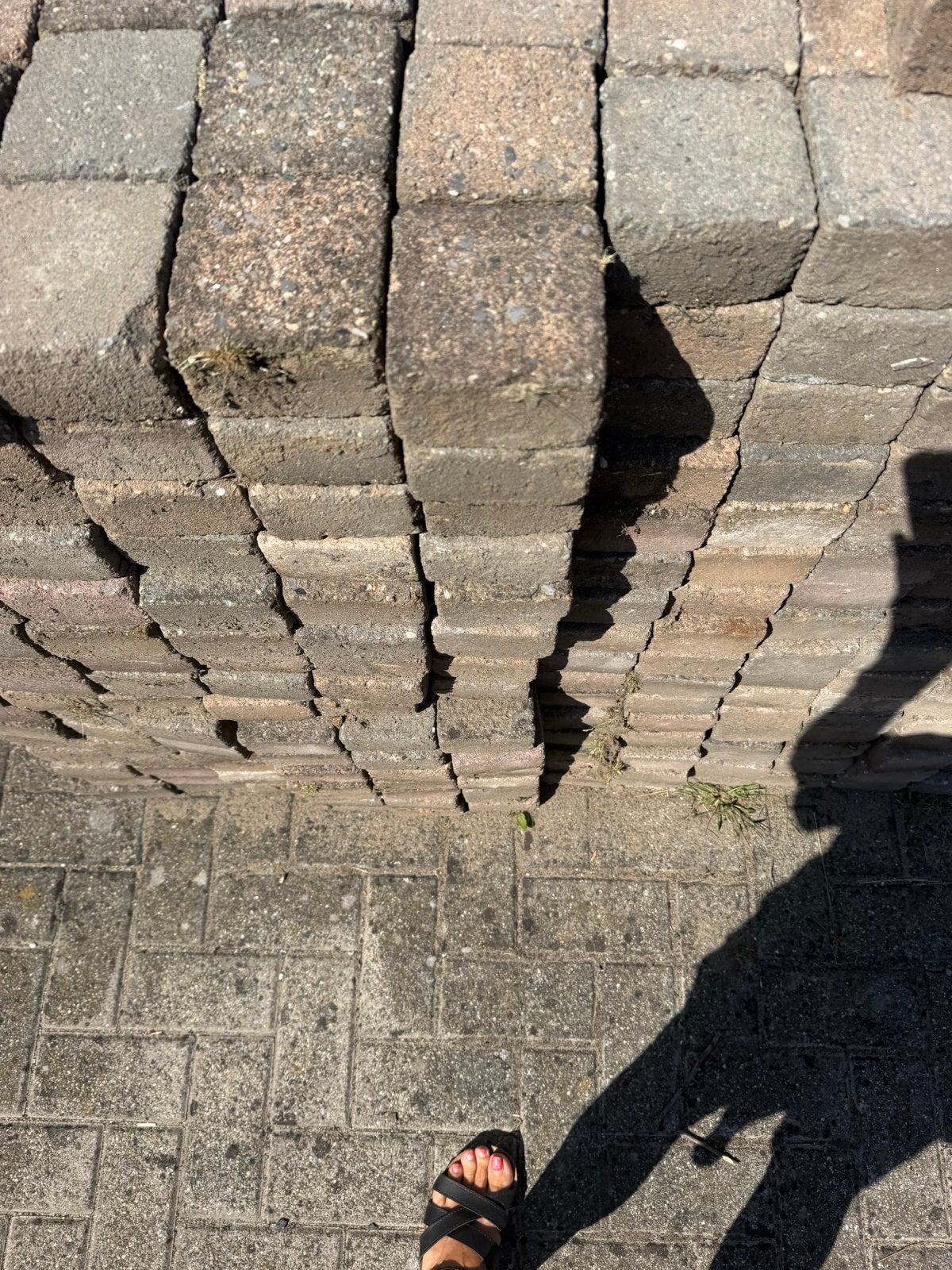 Koppelstones en 5 duimers - 18m³ beschikbaar, Ophalen, Gebruikt, Klinkers, 10 m² of meer