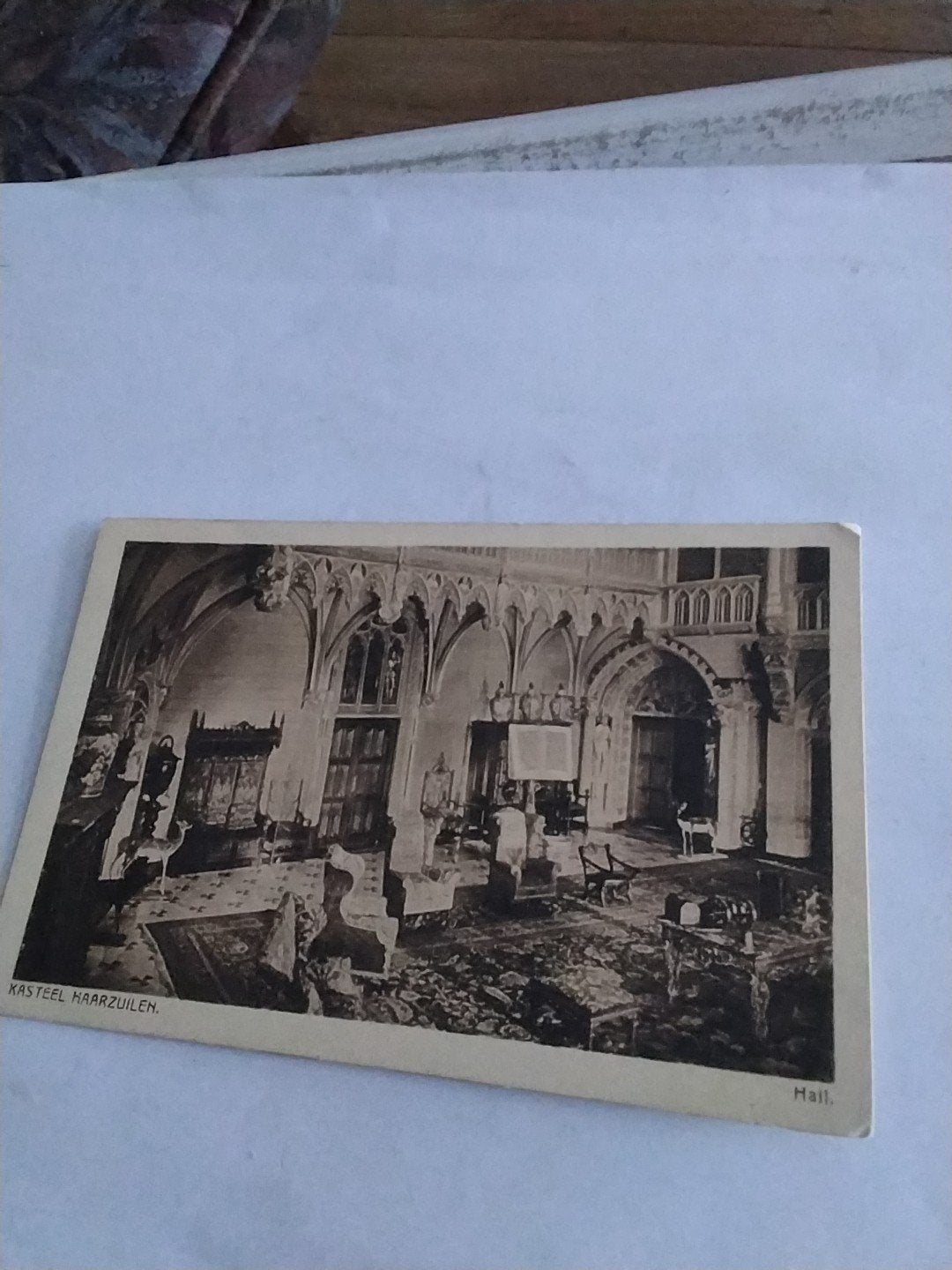Oude Ansichtkaart Kasteel Haarzuilens - Hall, Ophalen of Verzenden, Voor 1920, Ongelopen