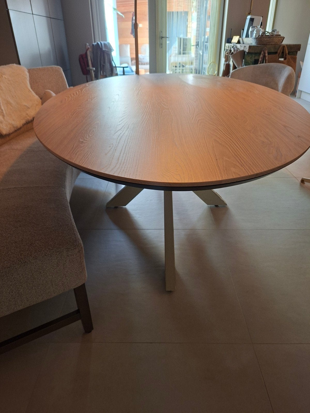 ovale tafel, Huis en Inrichting, Tafels | Eettafels, Ophalen, Ovaal, 200 cm of meer, 50 tot 100 cm