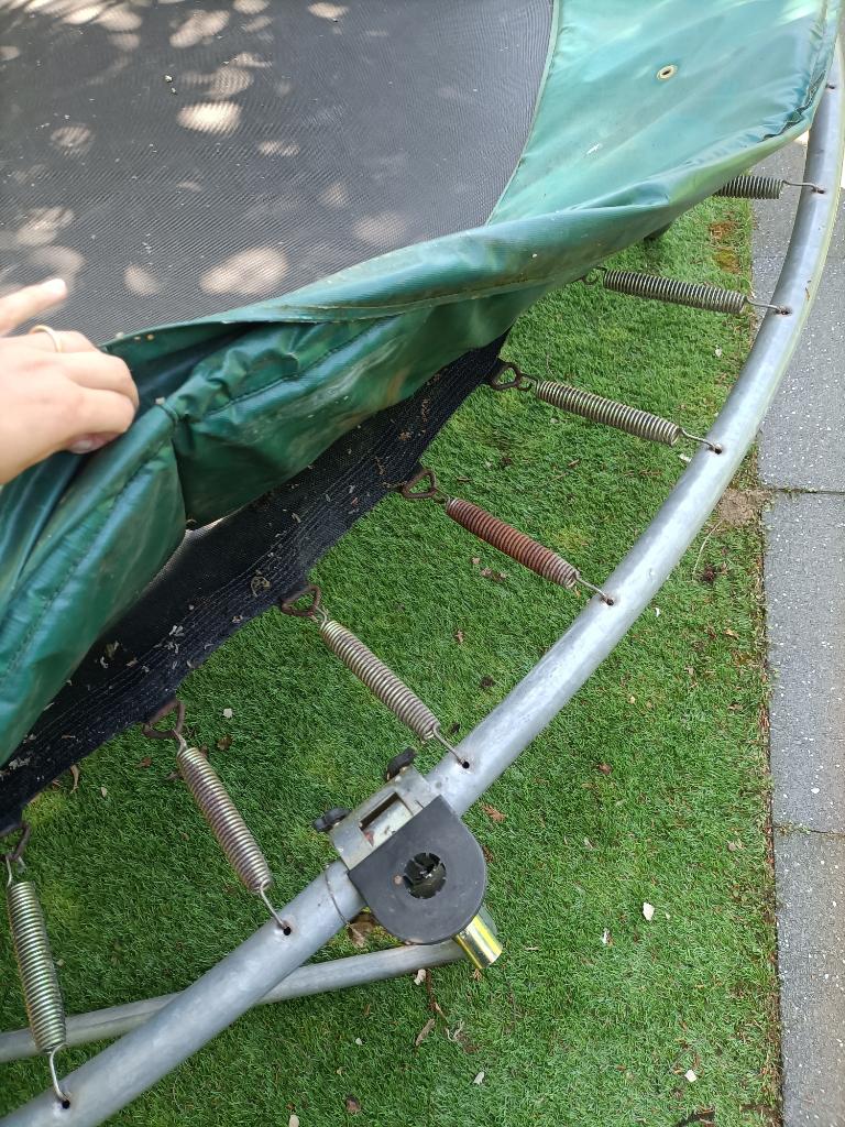 Trampoline met net, Ophalen, Gebruikt