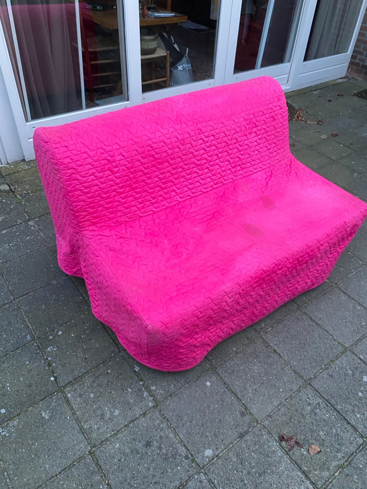 slaapbank, Ophalen, Gebruikt, Tweepersoons, 120 cm