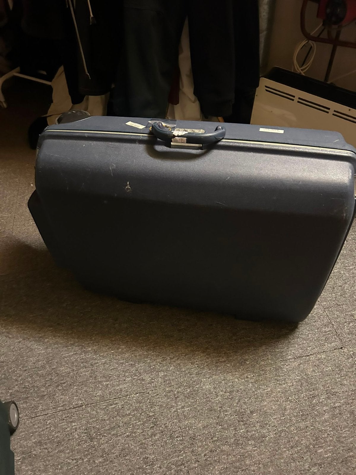 Twee Samsonite Oyster koffers - groen en blauw, Ophalen, Gebruikt, Hard kunststof, 45 tot 55 cm