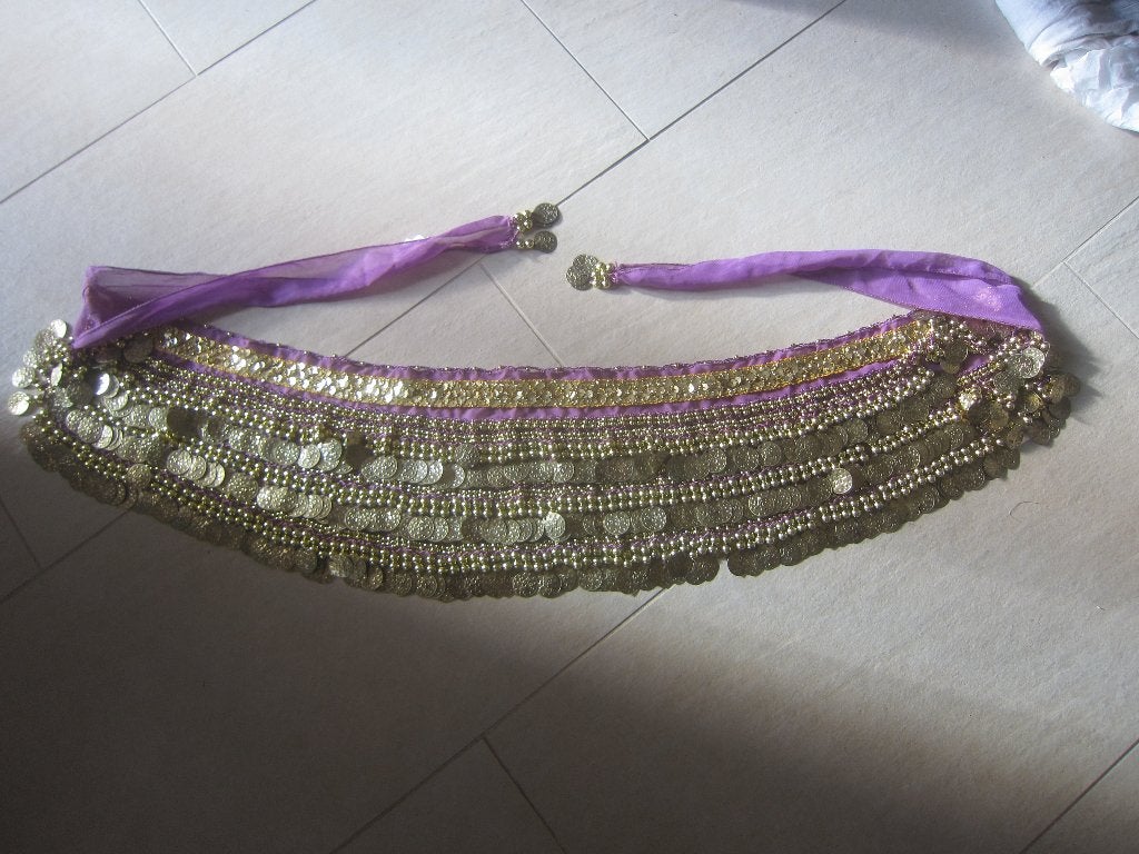 buikdansen bellydance hoge kwaliteit heupsjaal munten vol, Bellydance, Maat 46/48 (XL) of groter, Ophalen of Verzenden, Zo goed als nieuw