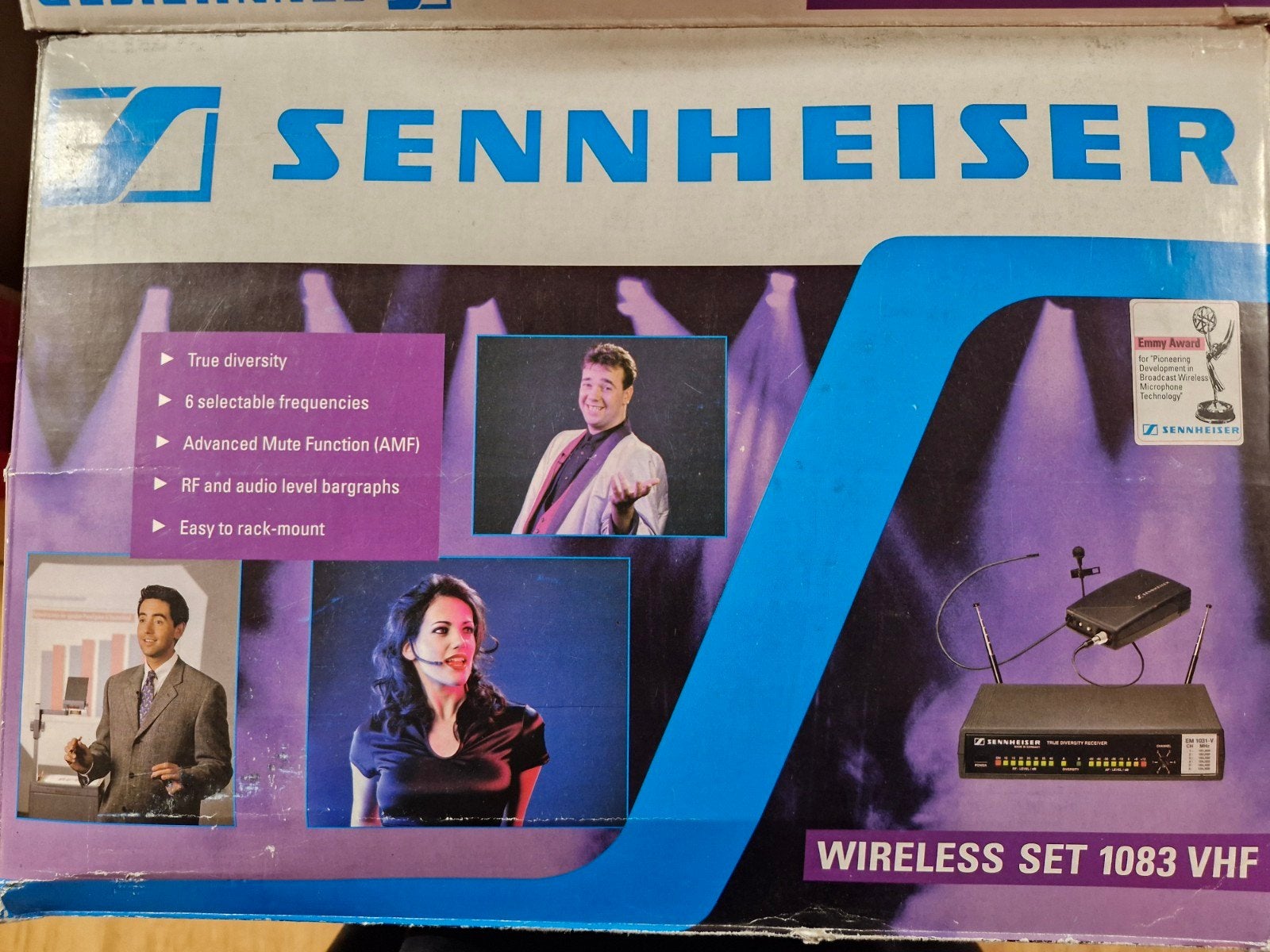 Sennheiser Draadloze Set 1083 VHF - Compleet in doos, Muziek en Instrumenten, Microfoons, Ophalen of Verzenden, Zangmicrofoon