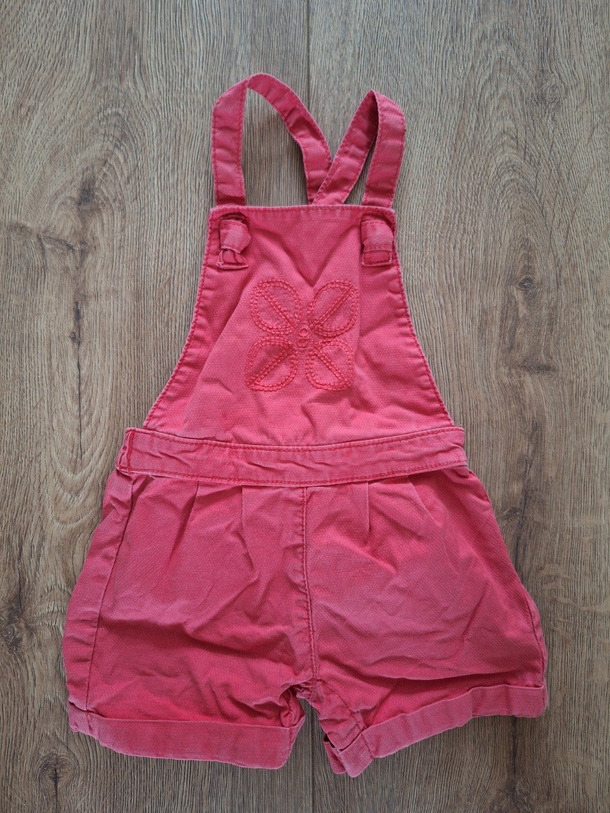 Roze overgooier met bloemetjes, maat 74, Ophalen of Verzenden, Gebruikt, Meisje