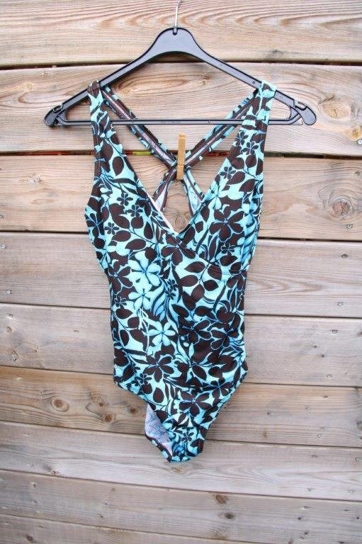 Badpak blauw/ bruin Speedo mt 8 (eu36) B Cup Vaste prijs, Blauw, Badpak, Zo goed als nieuw, Speedo