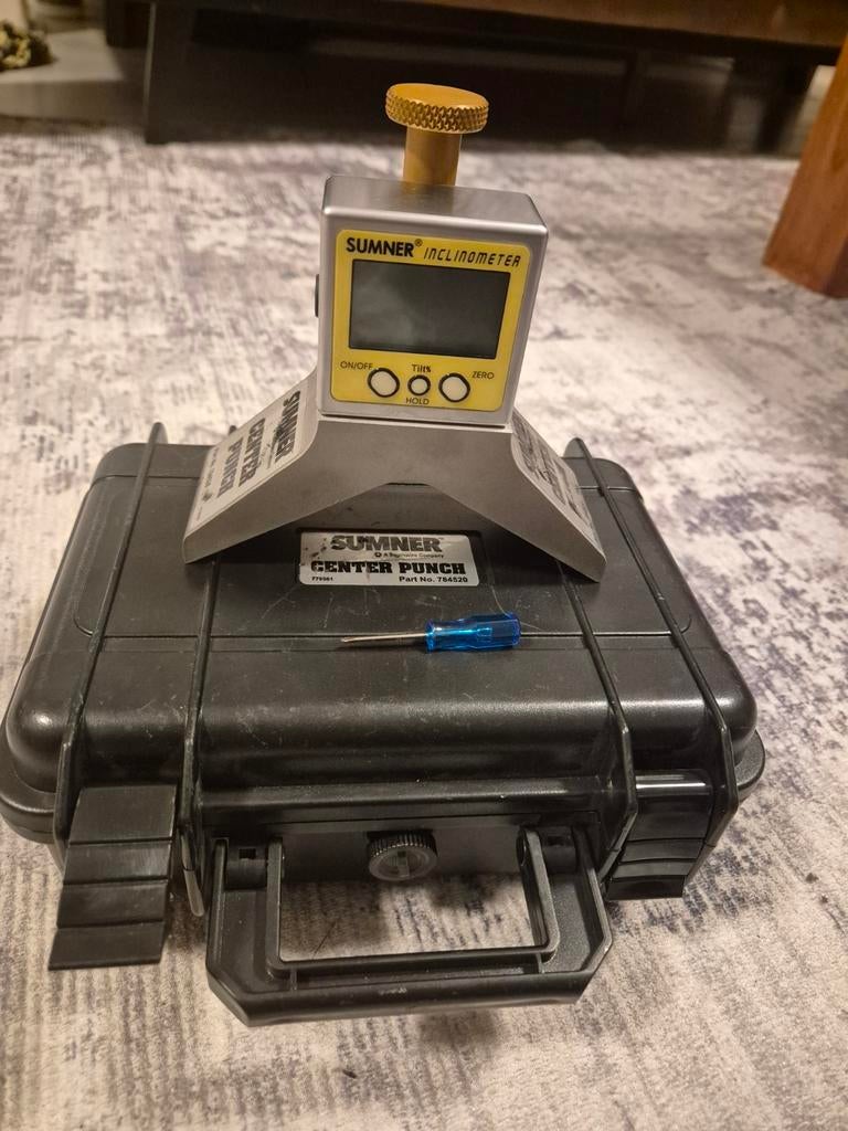 Sumner Inclinometer Digitale Hoekmeter met Koffer, Ophalen of Verzenden, Zo goed als nieuw