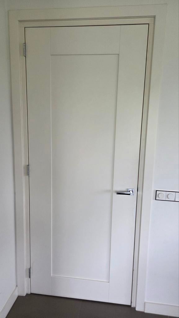 Binnendeur massief hout 230x93cm 4cm dik stompe deur, Doe-het-zelf en Verbouw, Deuren en Horren, Ophalen, Gebruikt, 80 tot 100 cm
