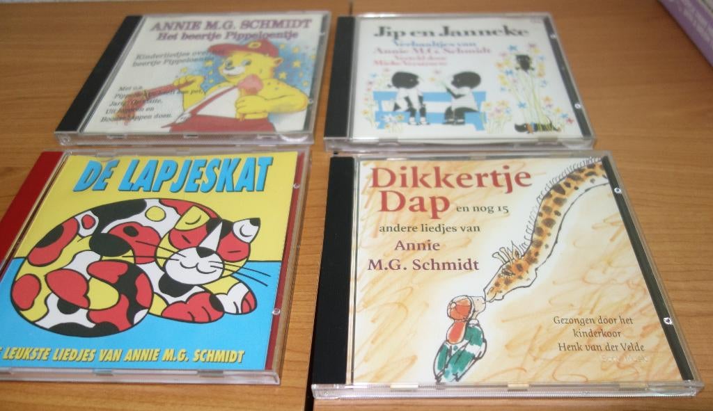 Annie M.G. Schmidt 4 verschillende kindercd's, Cd's en Dvd's, Cd's | Kinderen en Jeugd, Ophalen of Verzenden, Zo goed als nieuw