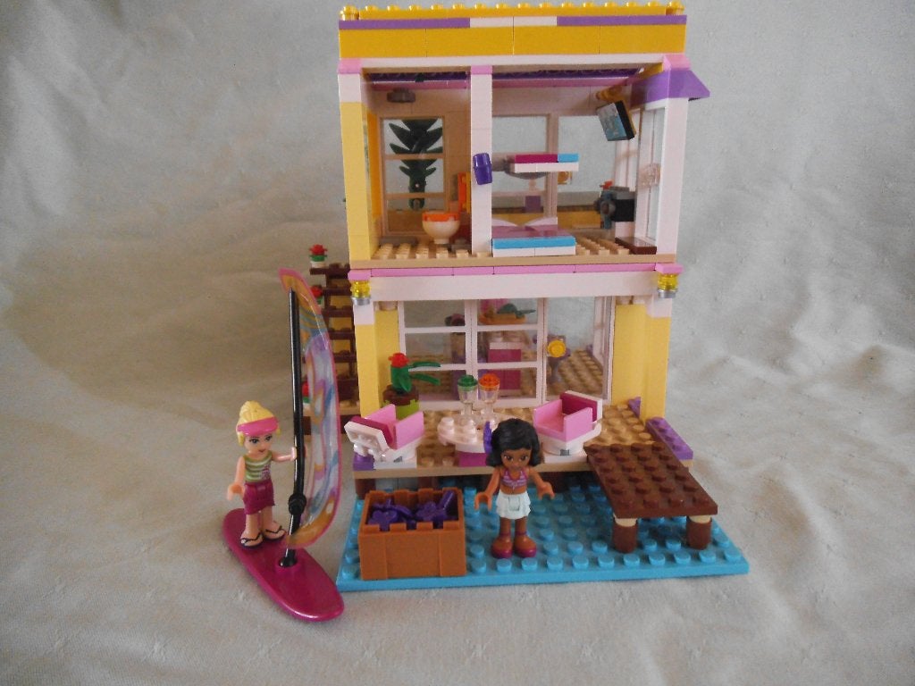 lego friends stephanie strand huis., Lego, Friends, Ophalen of Verzenden, Zo goed als nieuw