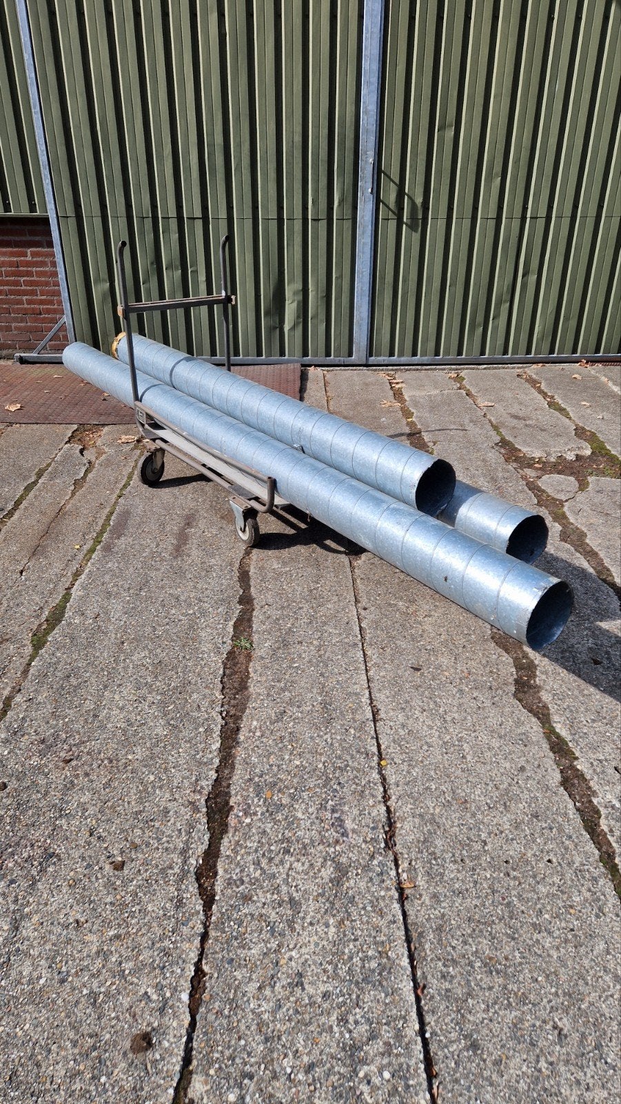 luchtkanalen doorsnee 18 cm, Ophalen, Zink, 2 tot 4 meter