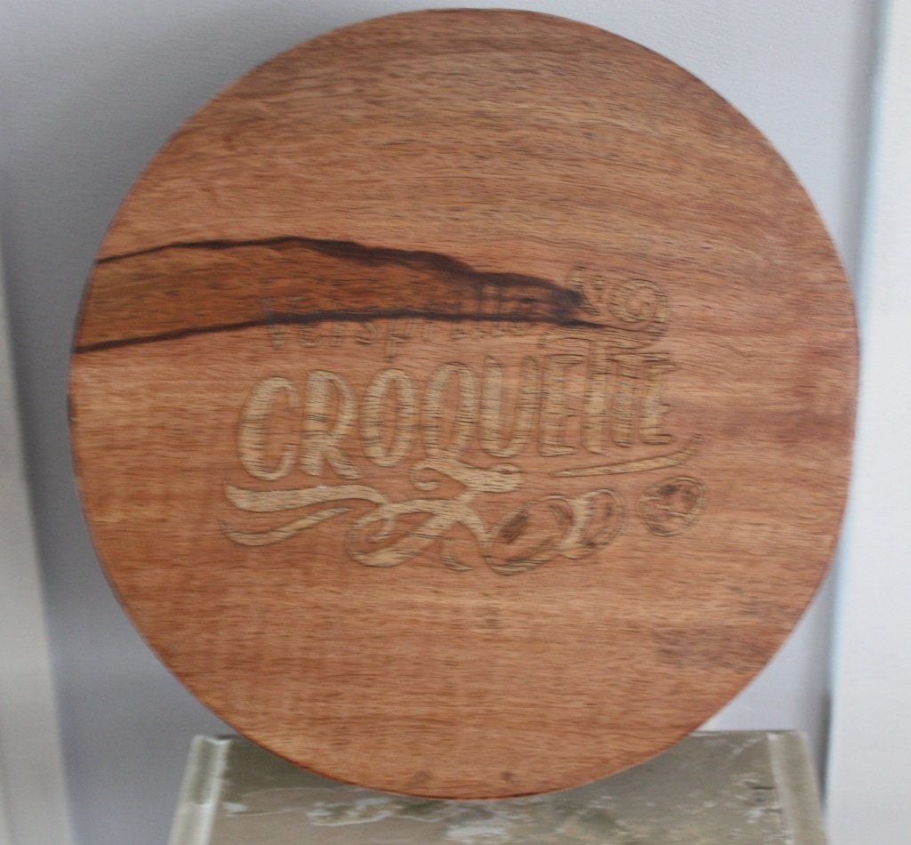 houten borrelplank, Overige typen, Ophalen of Verzenden, Gebruikt, Hout