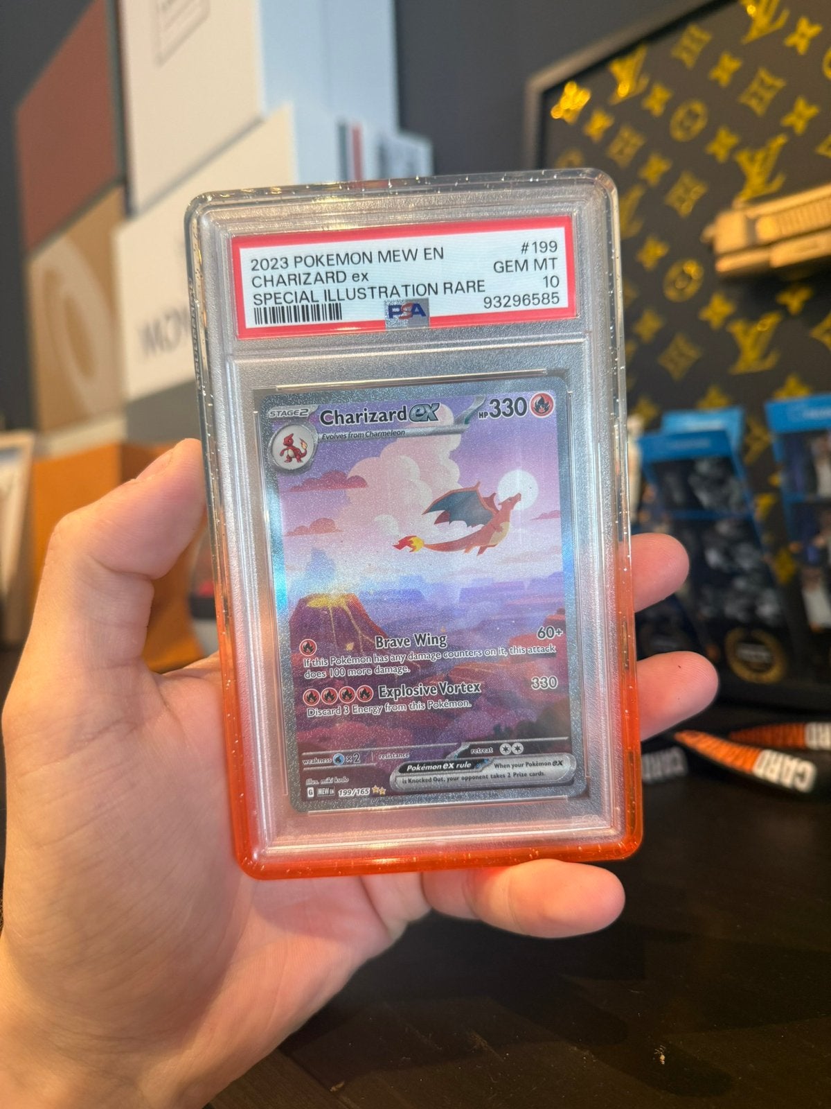 Charizard Ex 151 PSA 10, Hobby en Vrije tijd, Ophalen of Verzenden, Nieuw, Losse kaart, Foil