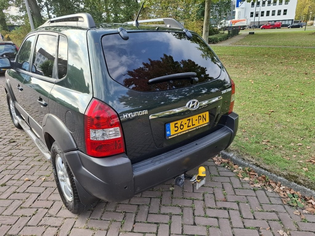 Hyundai Tucson 2.0 I 2WD 2008 Groen, Auto's, Stof, Zwart, 4 cilinders, Origineel Nederlands