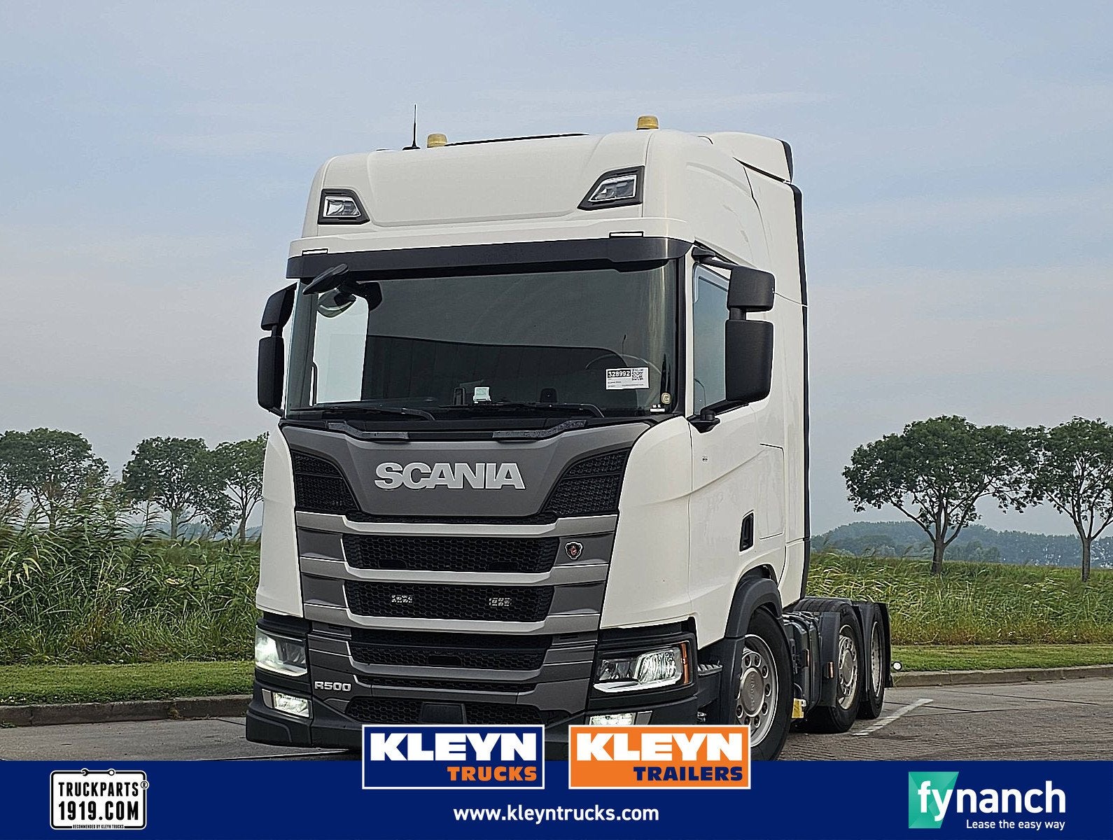 SCANIA R500 6x2/4 lb mega ret, Auto's, Vrachtwagens, Automaat, Scania, Wit, Leder