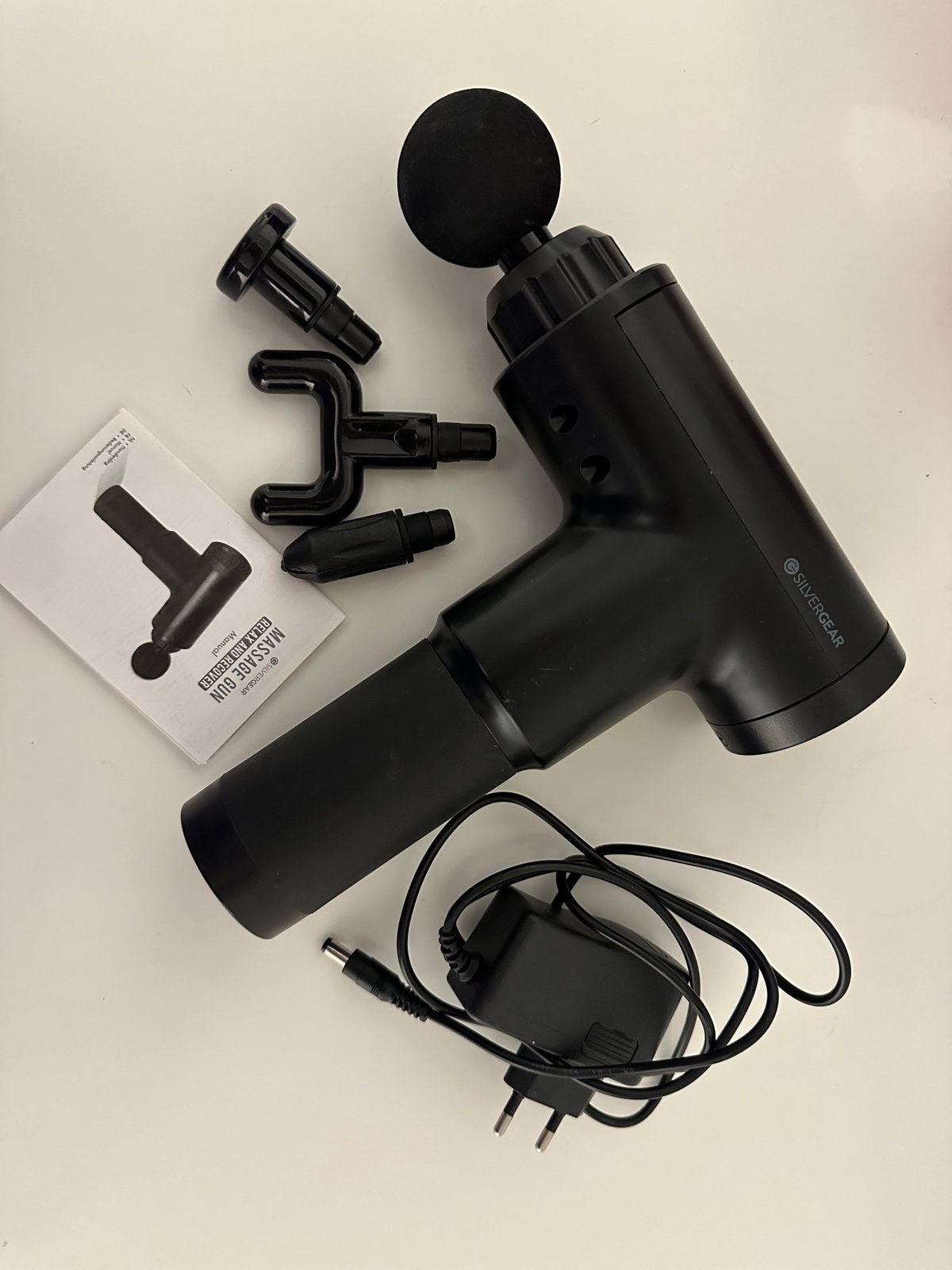 Silvergear massagegun, Sport en Fitness, Massageproducten, Ophalen of Verzenden, Zo goed als nieuw, Apparaat