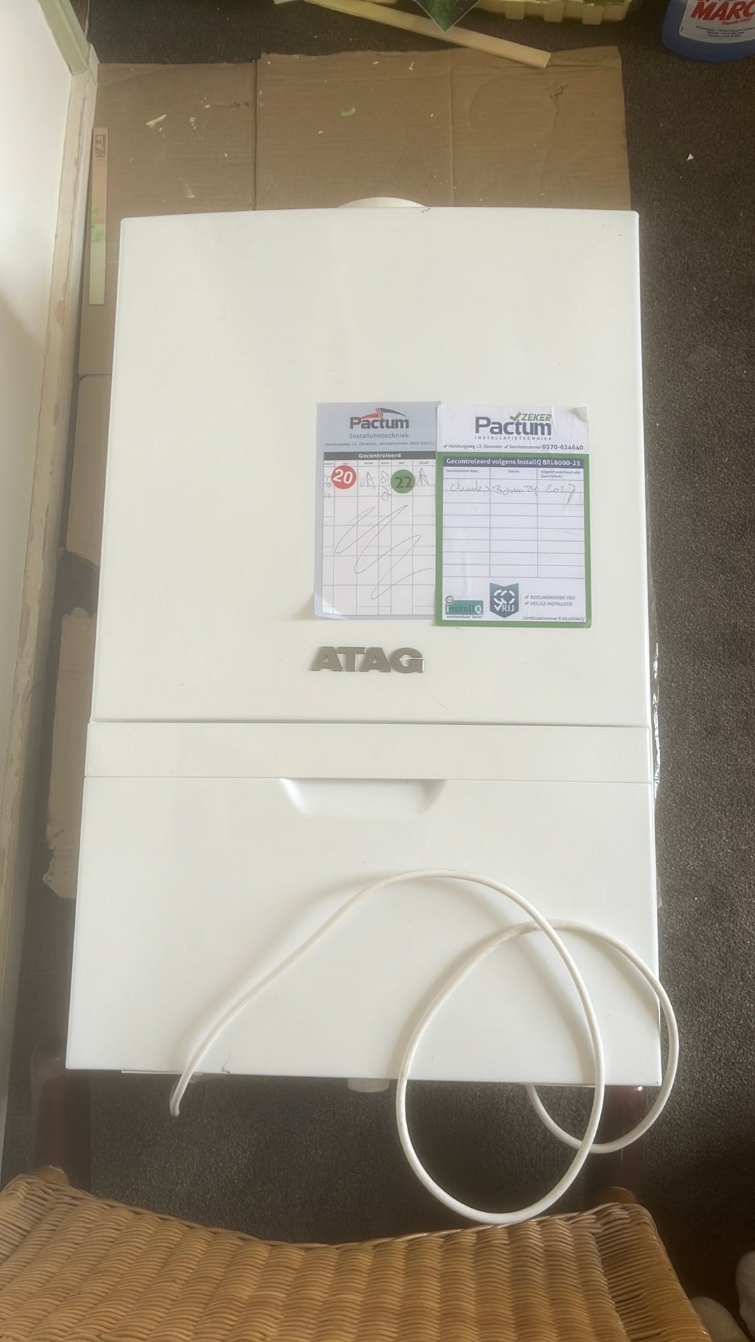 ATAG CV-ketel in goede staat, Ophalen, Gebruikt, Cv-ketel of Combi-ketel