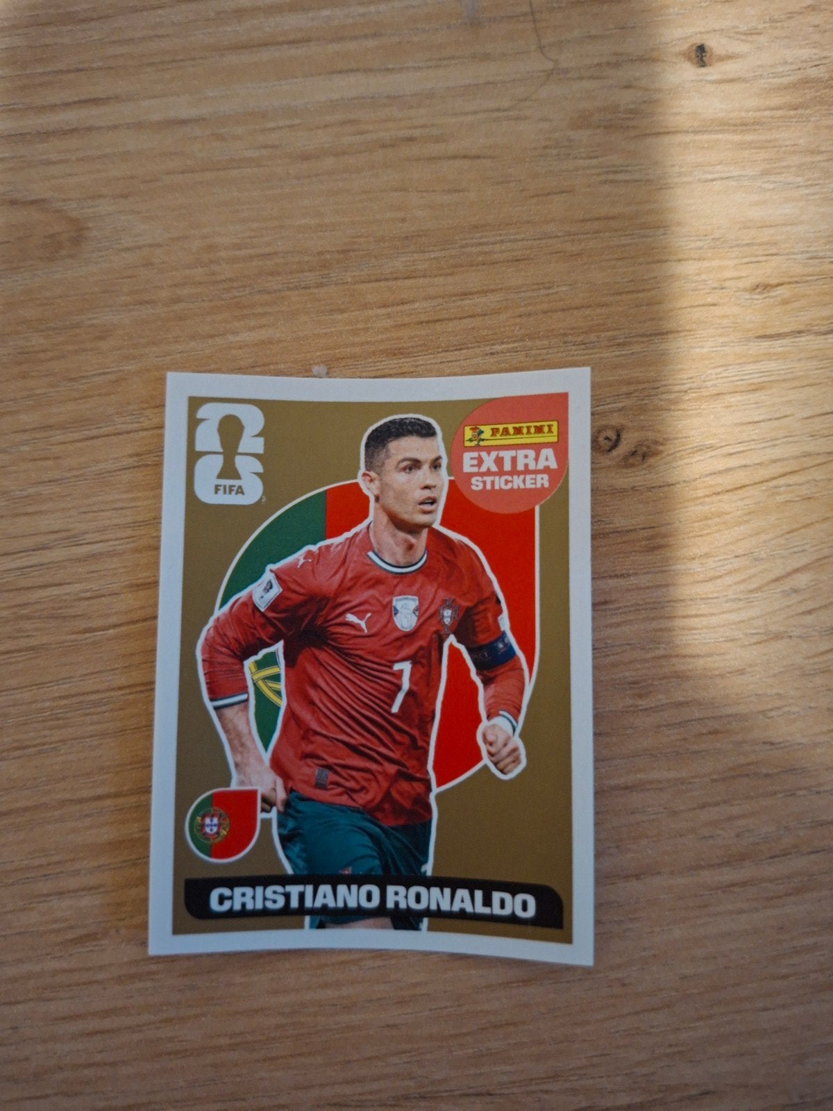 Panini Extra Sticker Cristiano Ronaldo FIFA, Verzamelen, Stickers, Ophalen, Zo goed als nieuw, Sport