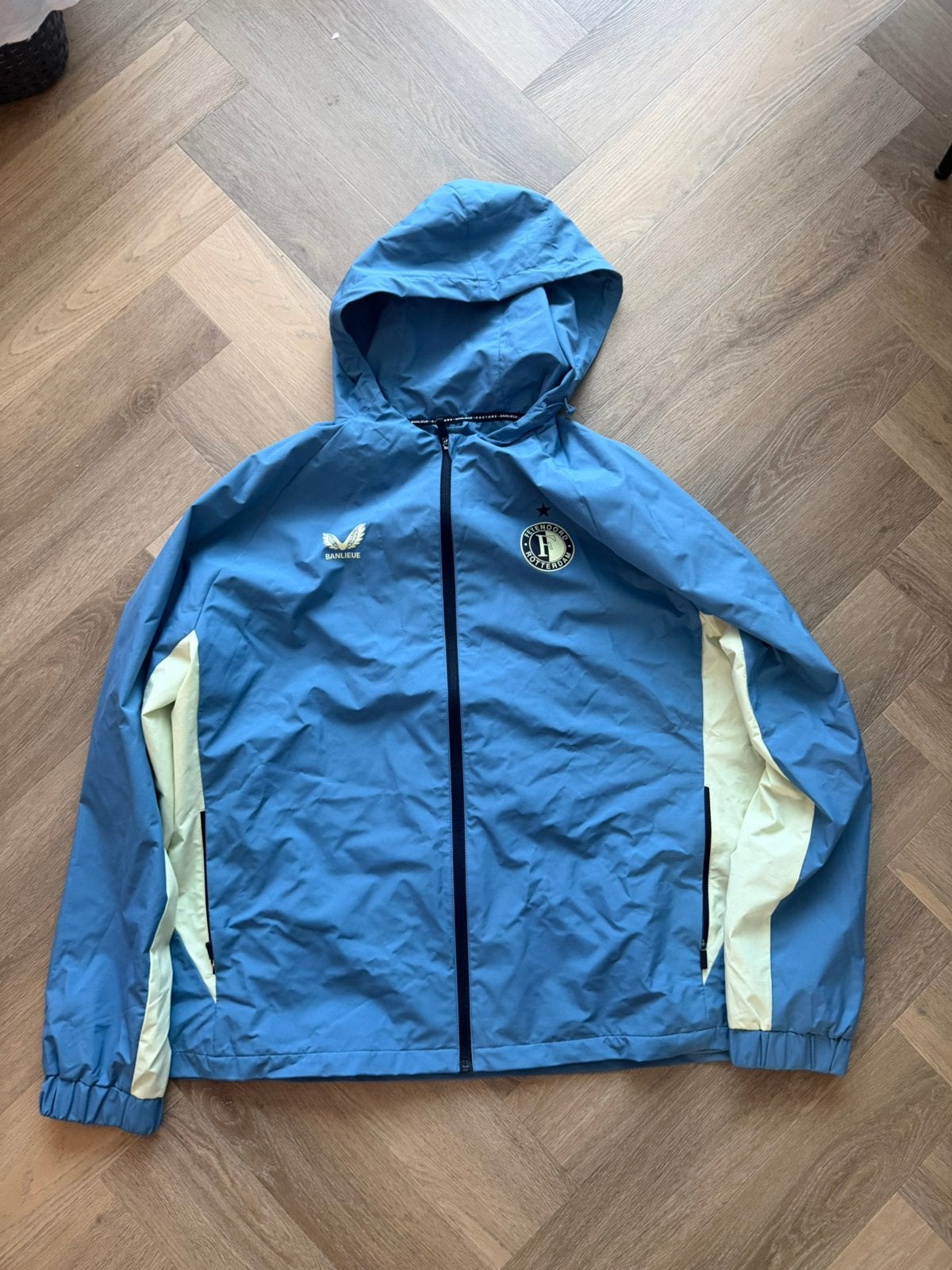 Feyenoord jas XXXL, Ophalen of Verzenden, Zo goed als nieuw, Blauw