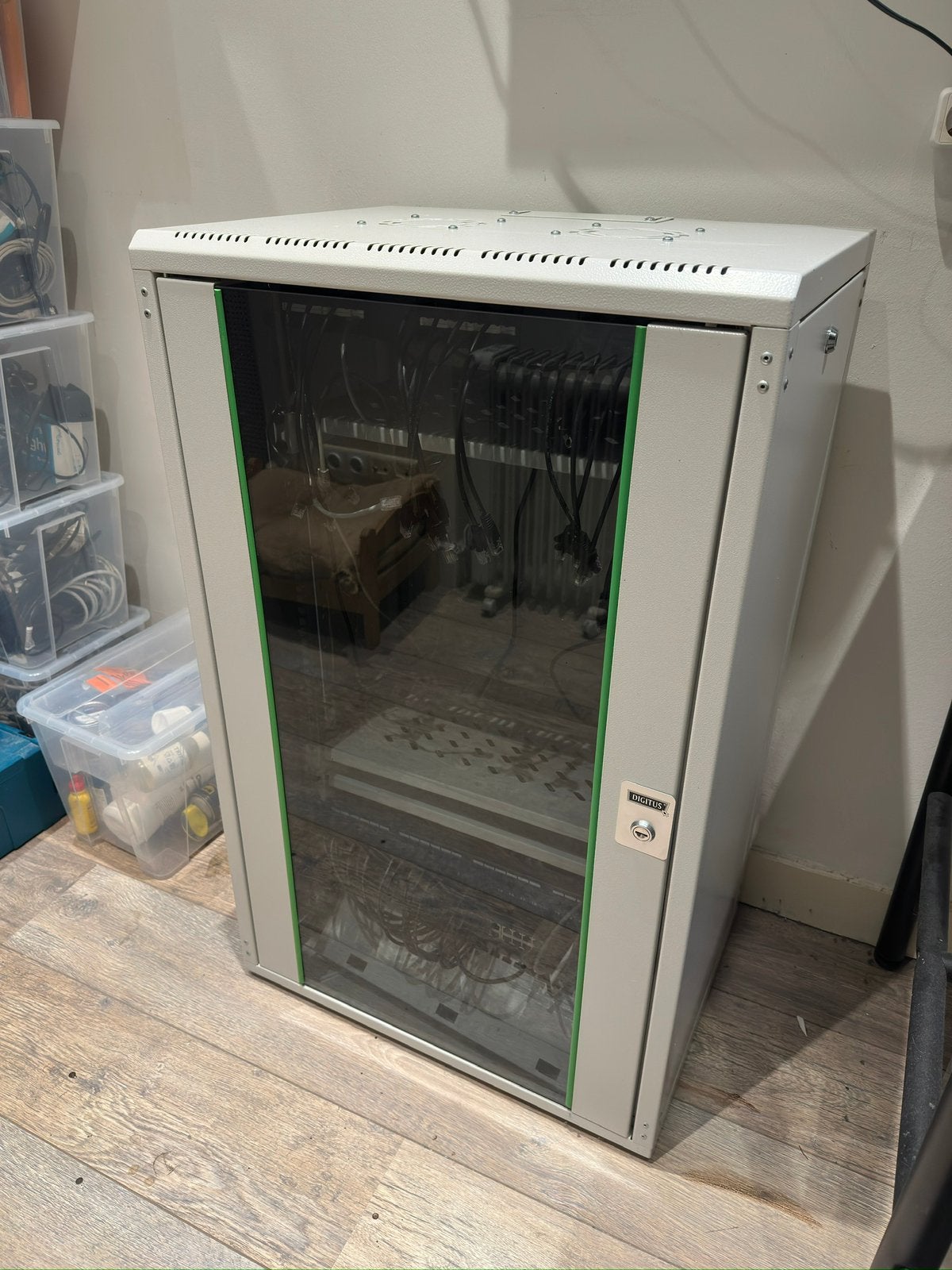 Patchkast DIGITUS - 98x60x45, Ophalen, Gebruikt, Glas, Plaatstaal