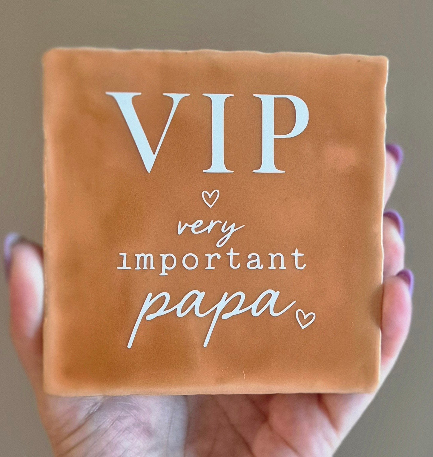 Tegeltje 'VIP very important papa' Vaderdag cadeau, Ophalen of Verzenden
