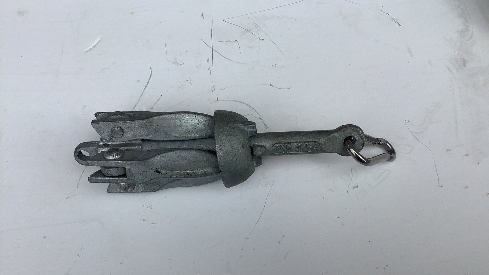 HKB 0,7 kg inklapbare  boot anker thermisch verzinkt., Watersport en Boten, Ophalen of Verzenden, Nieuw, Ankeren en Afmeren, Zeilboot of Motorboot