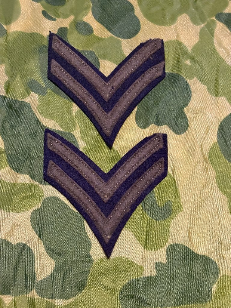 Tweede wereldoorlog US Corporal rank stripes (3), Verzamelen, Ophalen of Verzenden, Landmacht, Amerika, Overige typen