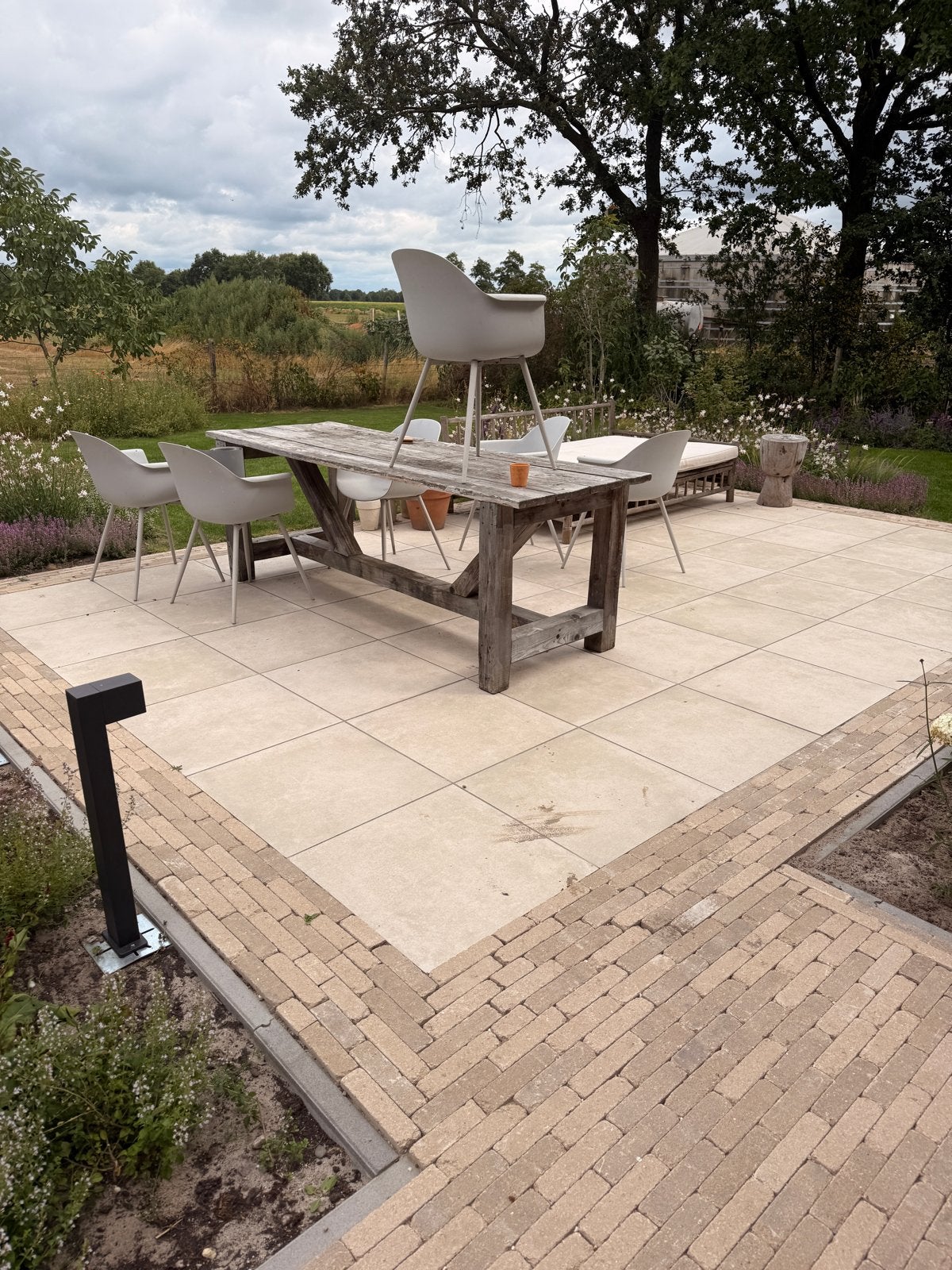10 stuks 60x60x3 cm keramische terrastegels, Ophalen, 60 cm of meer, Gebruikt, Keramiek