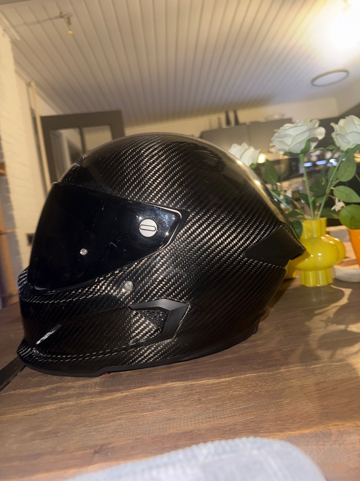 Ruroc Atlas 4.0 Carbon helm M/L met Harman Kardon speakers, Motoren, M, Nieuw zonder kaartje, Integraalhelm, Ophalen