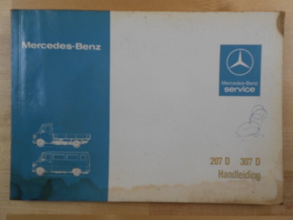 Mercedes 207D 307D Instructieboek 1980 Handleiding 207 307, Ophalen of Verzenden