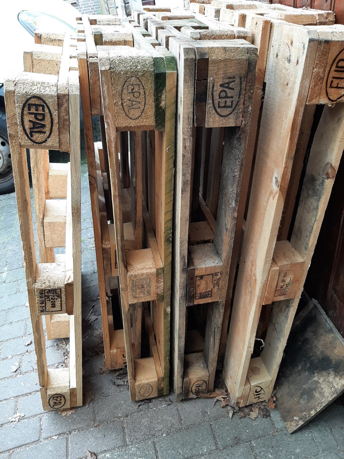 6 europallets te koop, Ophalen, Overige houtsoorten, Minder dan 200 cm, Pallet