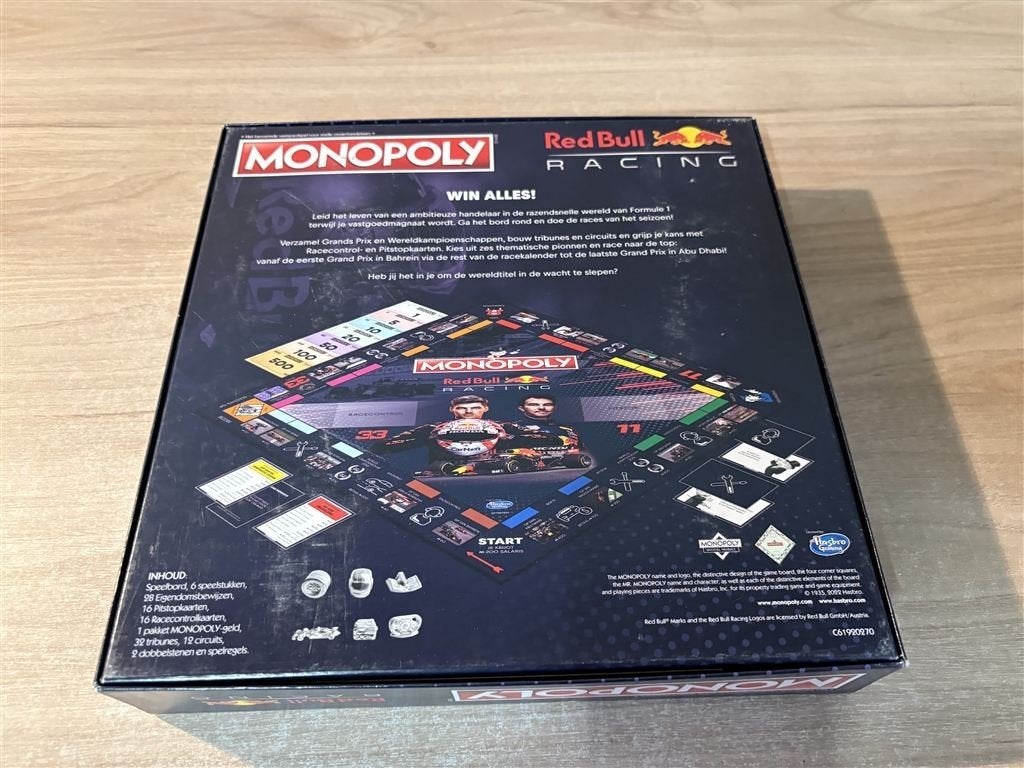 monopoly red bull max verstappen - s7082, Verzenden, Zo goed als nieuw