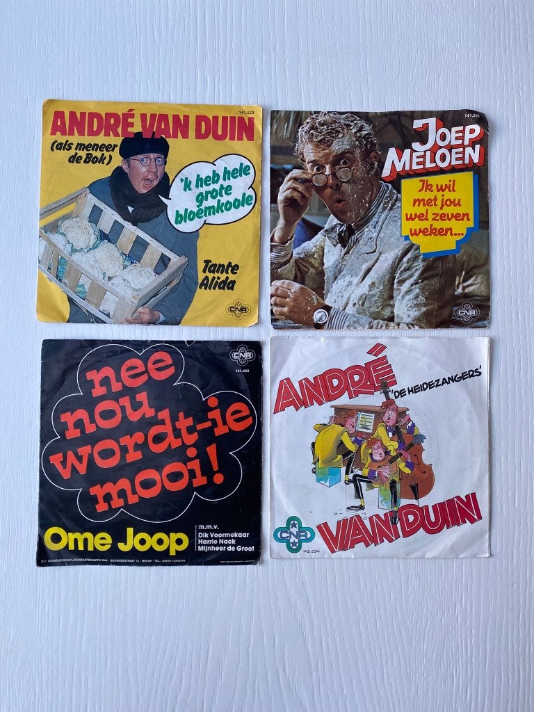 Singles vinyl: André van Duin, LP, 7 inch, Ophalen of Verzenden, Zo goed als nieuw