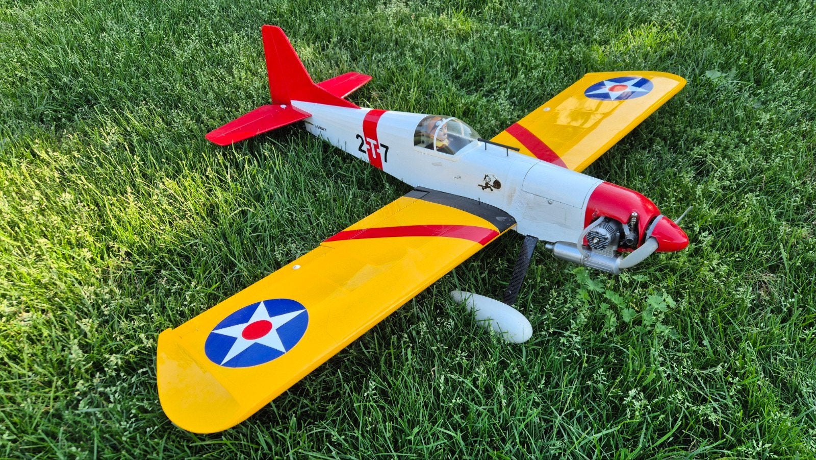 Laagdekker 120cm en 4cc os max, Ophalen, Gebruikt, Nitro, RTF (Ready to Fly)