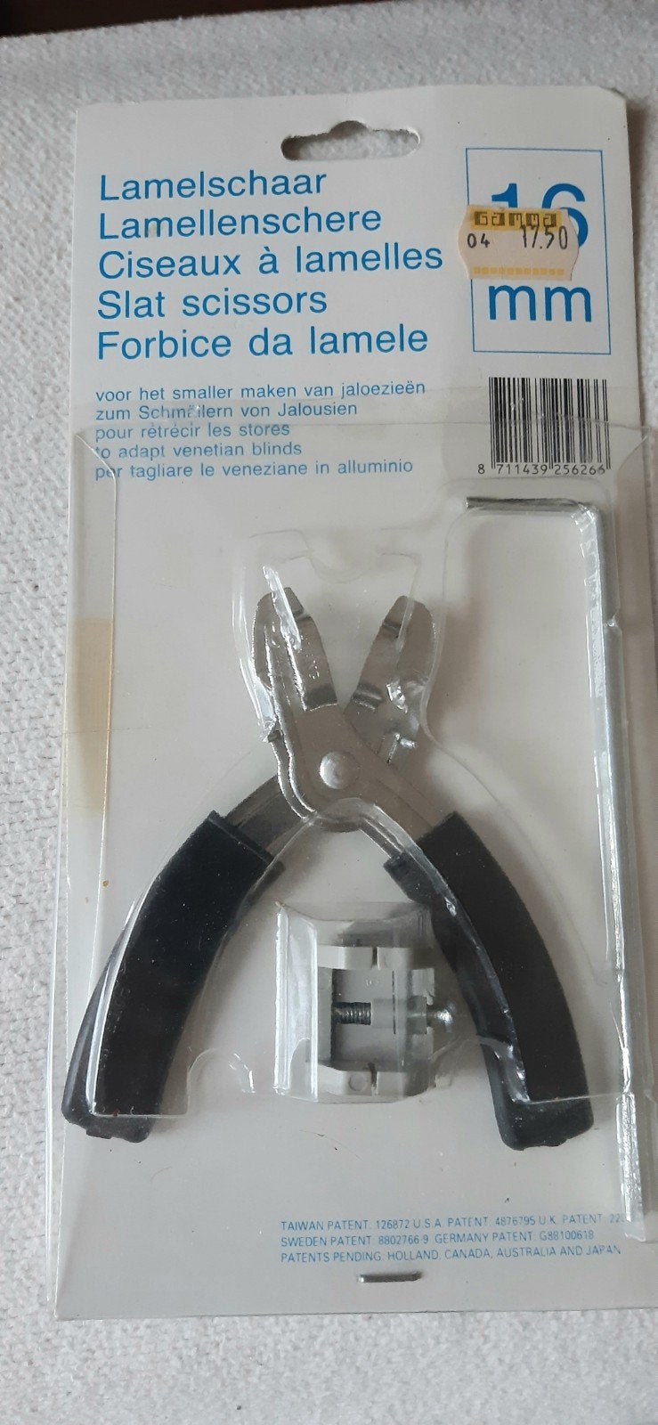 Lamel schaar/lamellen schaar om jaloezieën smaller te maken, Ophalen of Verzenden, Nieuw, Lamellen