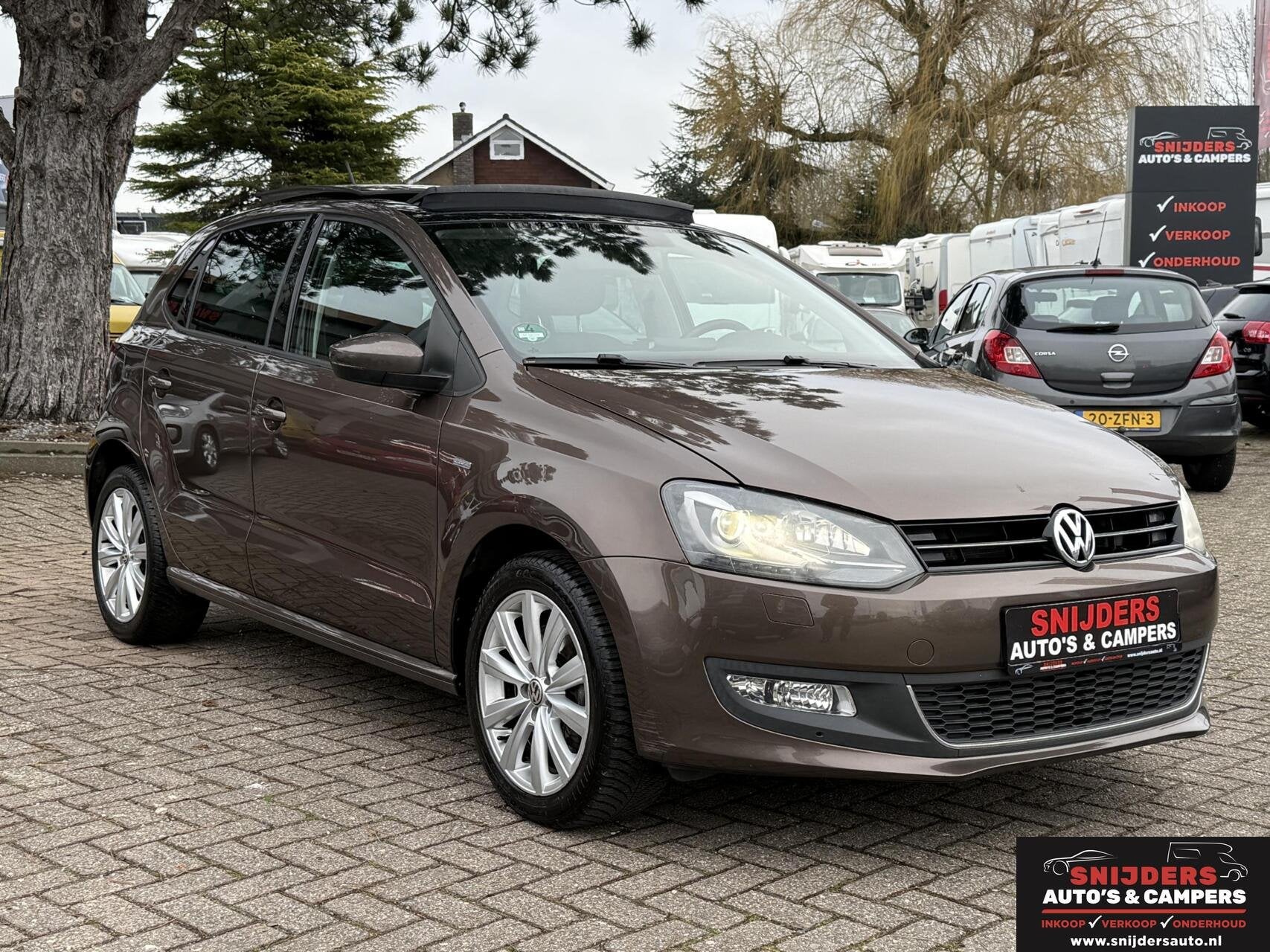 Volkswagen Polo 1.2 TSI Highline Life Edition panoramadak, Stof, Gebruikt, Zwart, 4 cilinders