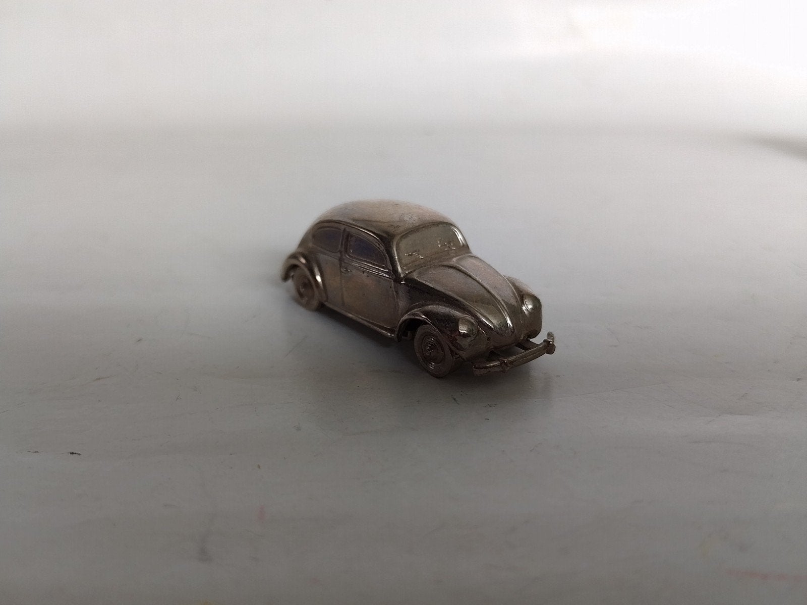 VW Volkswagen Kever Bril 1948. Metaal 1:87. Zilverkleurig, Ophalen of Verzenden, Zo goed als nieuw, Auto, Overige merken