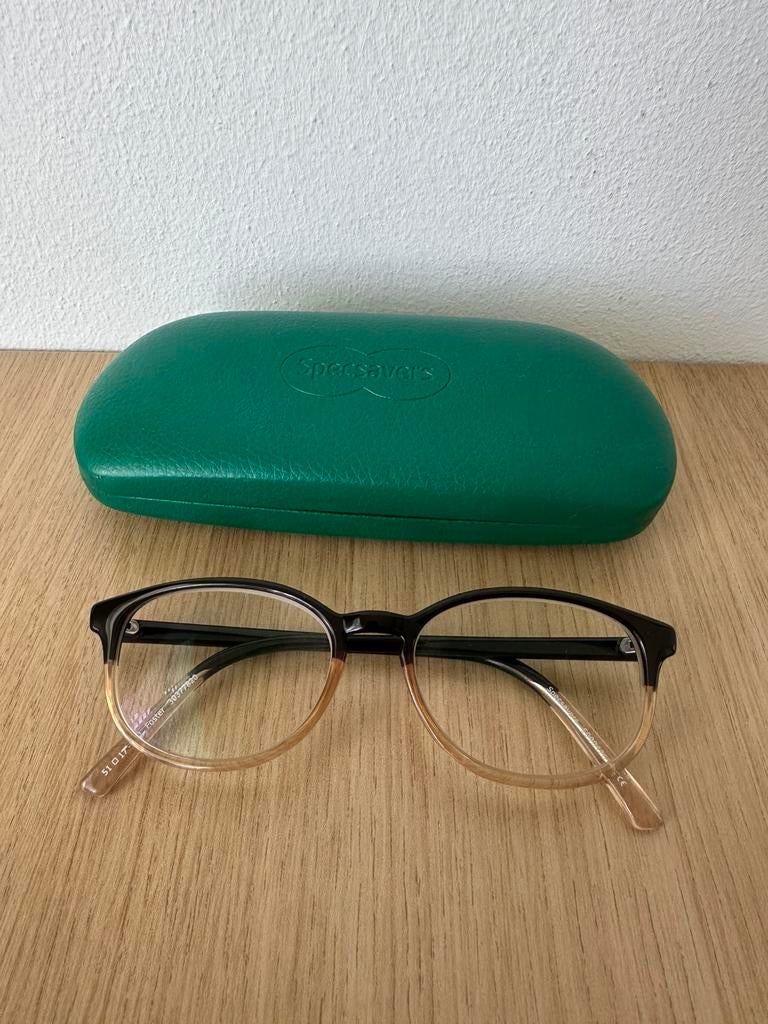 Tweekleurige beeldschermbril van Specsavers, Overige merken, Zwart, Ophalen of Verzenden, Zo goed als nieuw