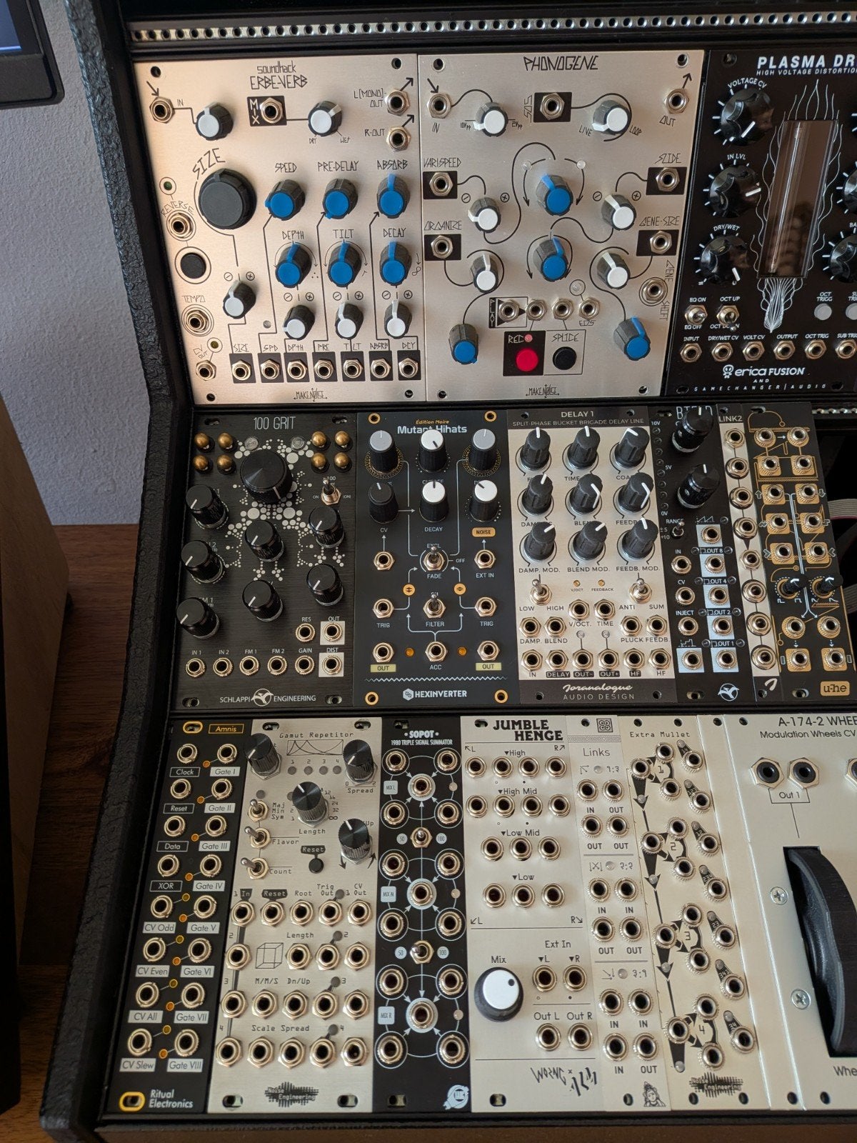 Eurorack: Erica synths Megarack S en veel modules, Ophalen of Verzenden, Zo goed als nieuw, Overige merken