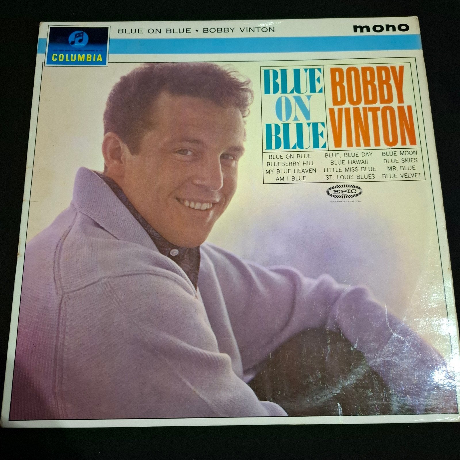 Bobby Vinton - Blue on Blue (1963) LP Album, Ophalen of Verzenden, Gebruikt, 12 inch