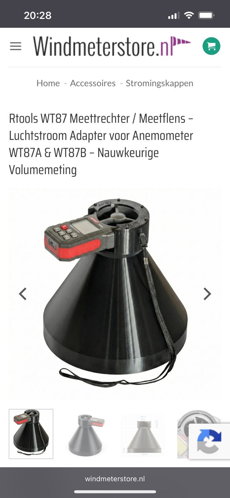 Luchtstroom meter, Witgoed en Apparatuur, Ophalen of Verzenden, Zo goed als nieuw