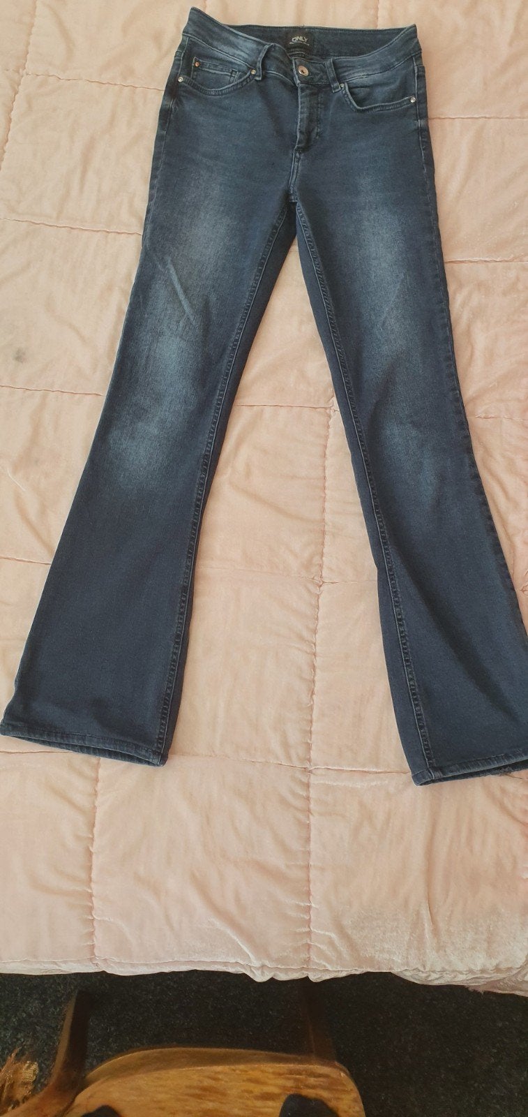 Only Blue Denim blush mid flared zgan, Only, Blauw, Ophalen of Verzenden, Zo goed als nieuw