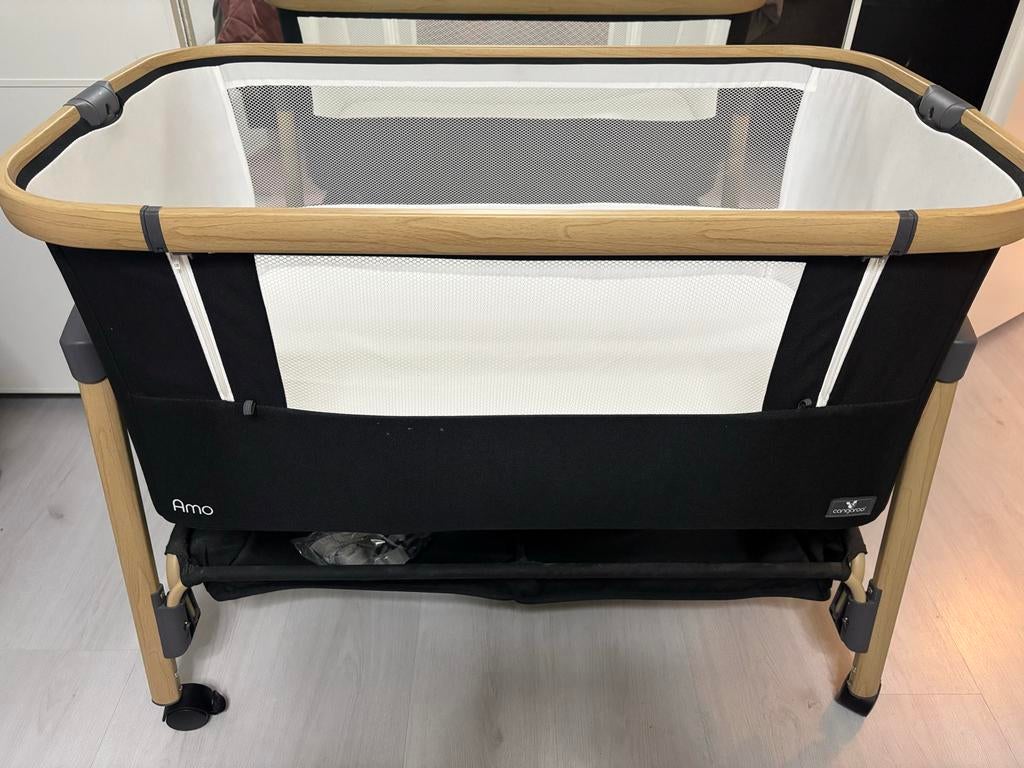 Cangaroo Co-sleeper Amo Black, Ophalen, Zo goed als nieuw, Wieg