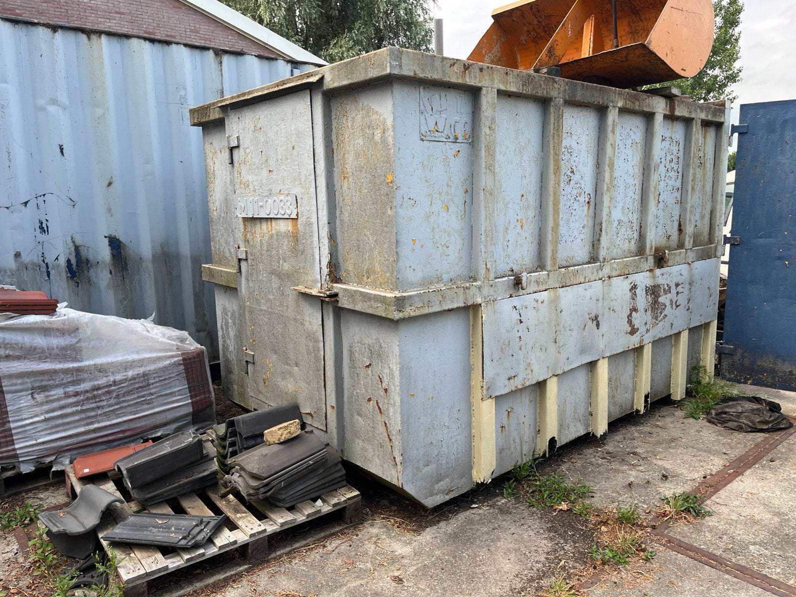 Zeecontainer, Ophalen, Gebruikt