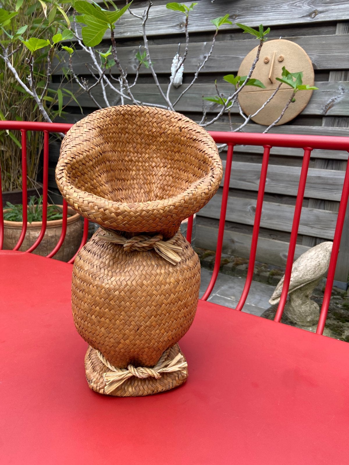 Mand  / plantenpot Thailand bananenblad, handgevlochten, Huis en Inrichting, Woonaccessoires | Schalen en Manden, Ophalen of Verzenden