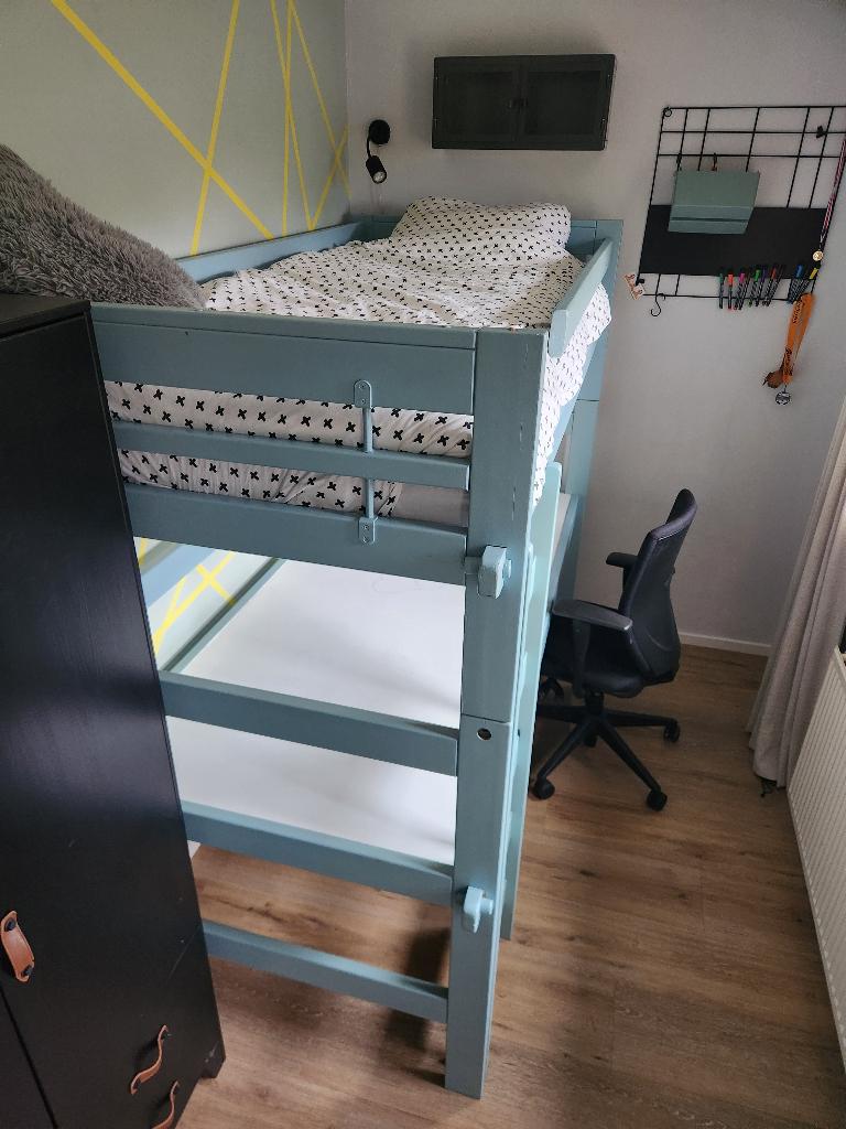 Hoogslaper met bureau, Ophalen, Gebruikt, Hoogslaper