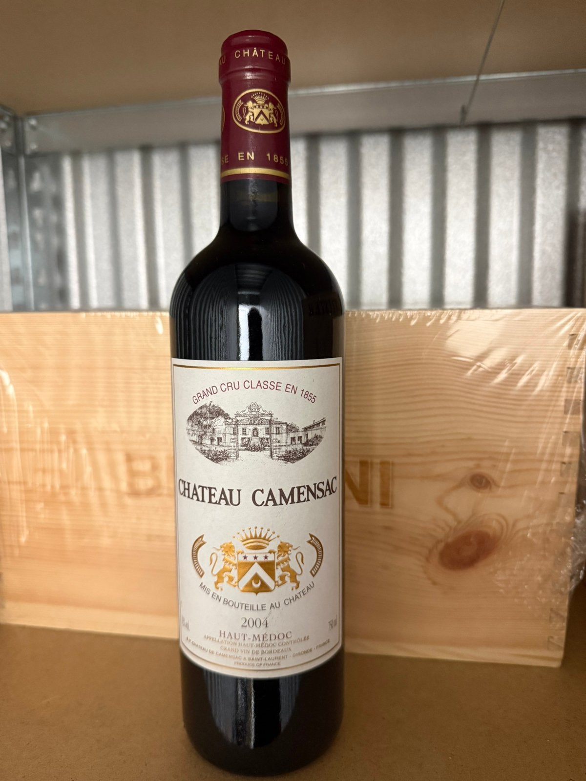 Chateau Camemsac 2004, Ophalen of Verzenden, Zo goed als nieuw, Frankrijk, Rode wijn