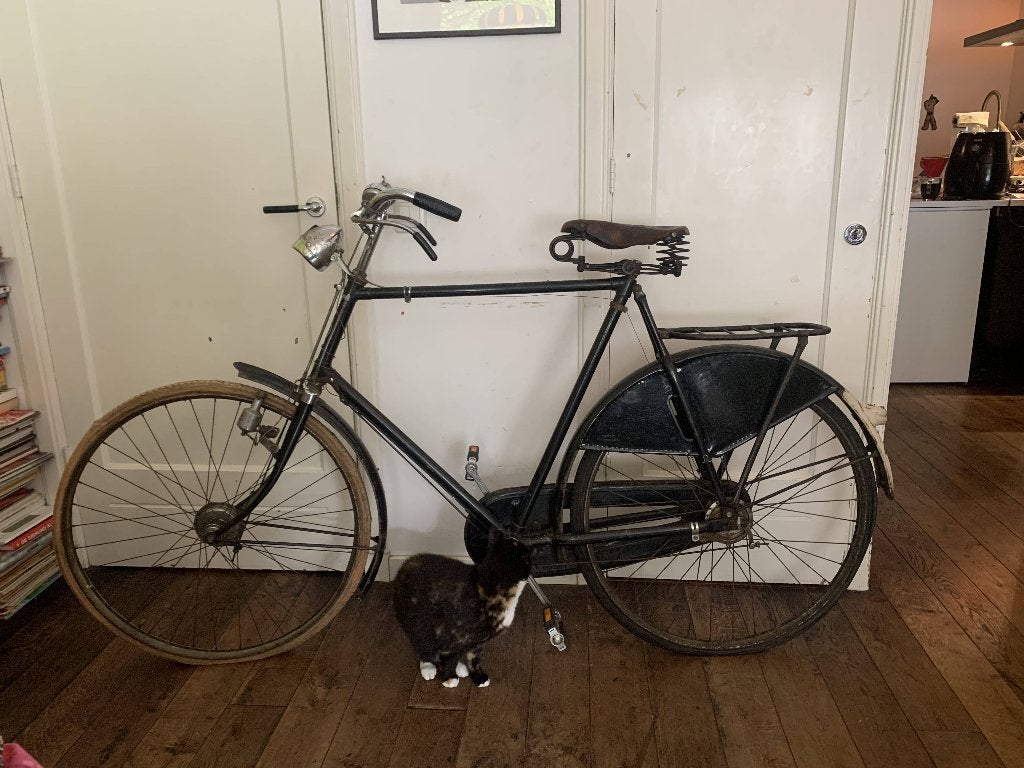 Gazelle herenfiets nr 8 (rond 1960) met leren Lepper zadel, Fietsen en Brommers, Jaren '60 of nieuwer, Ophalen of Verzenden, 59 cm of meer