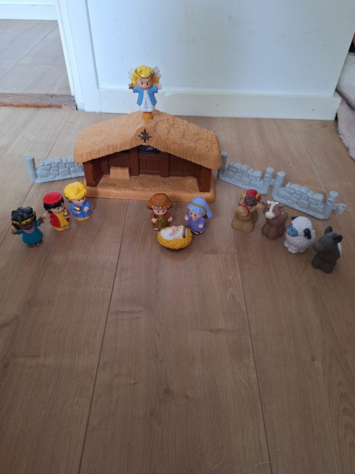 Fisher-Price little people kerststal, Kinderen en Baby's, Ophalen, Gebruikt, Speelset, Met licht