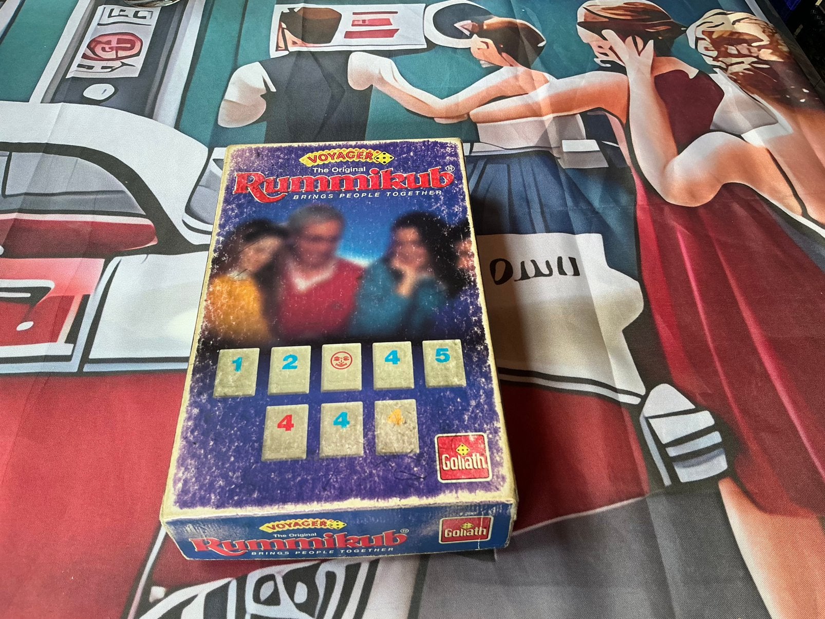 Rummikub, Hobby en Vrije tijd, Gezelschapsspellen | Bordspellen, Ophalen of Verzenden, Gebruikt